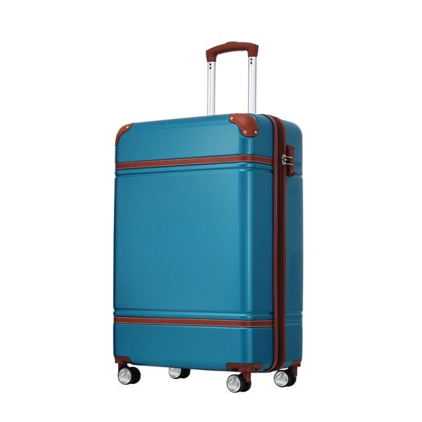 20 IN Luggage 1 Piece with TSA lock , Lightweight Suitcase Spinner Wheels,Carry on Vintage Luggage,Blue