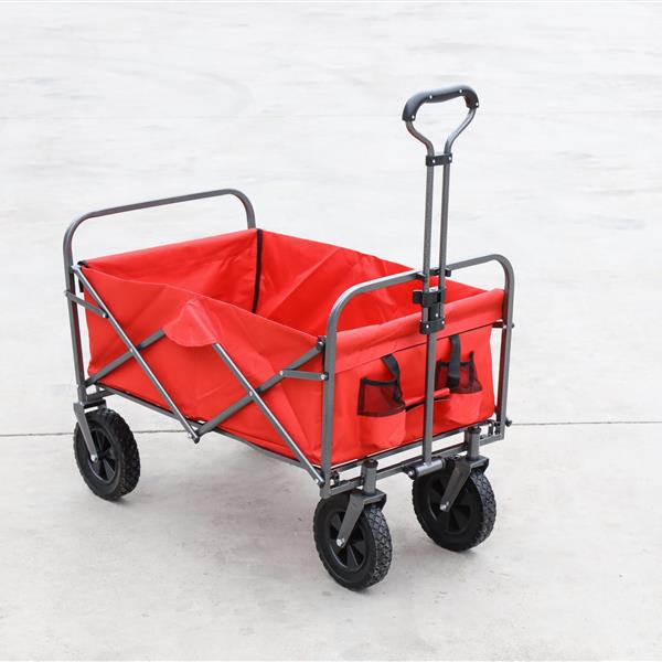 Outdoor Garden Multipurpose Micro Collapsible Beach Trolley Cart Camping Folding Wagon