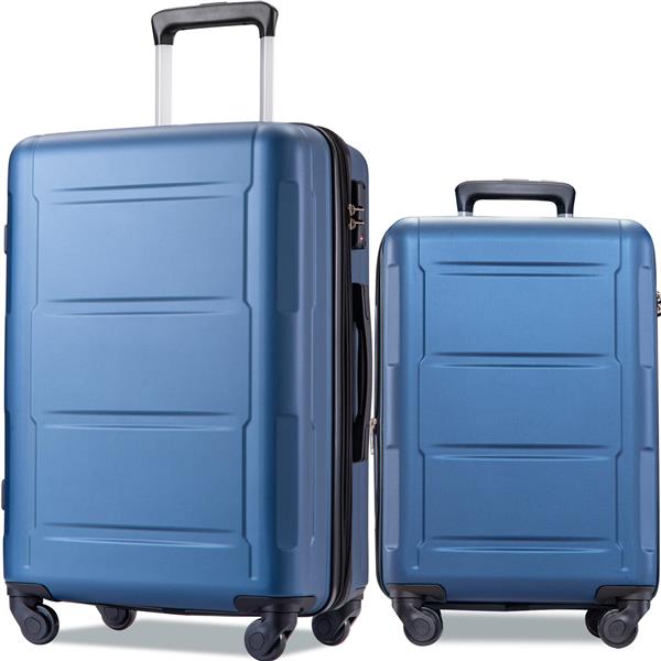 Expanable Spinner Wheel 2 Piece Luggage Set ABS Lightweight Suitcase with TSA Lock 20inch+28inch