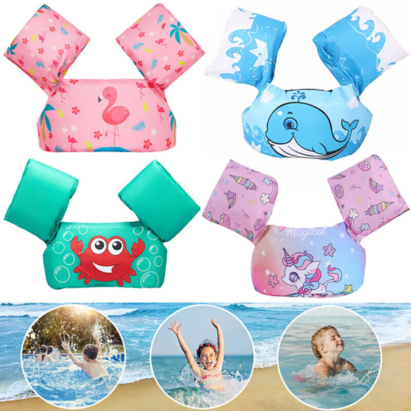 Arm Bands Kids Swim Vest Float Swim Buoyancy Aid Baby Life Jacket for 2-6 Years