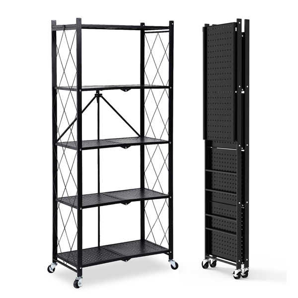 Garage Shelving Units, 5 Tiers Storage Shelves, Heavy Duty Metal Shelving Units for Storage, Kitchen, Office, Pantry