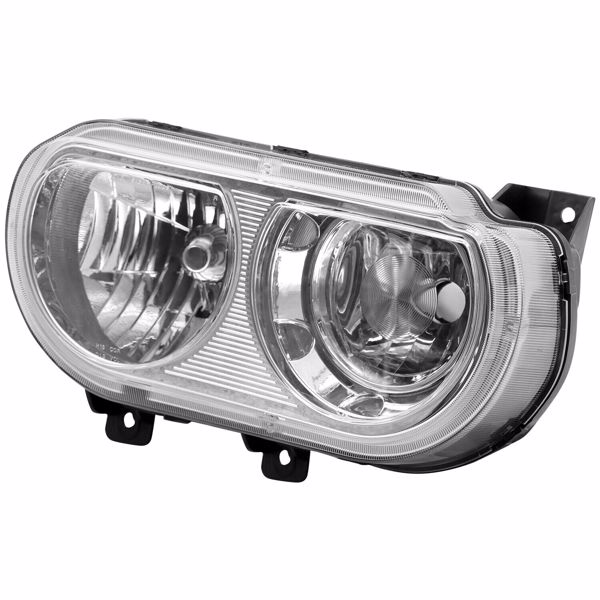 For 2008-2014 Dodge Challenger Headlights Assembly Lamp Chrome CH2502219