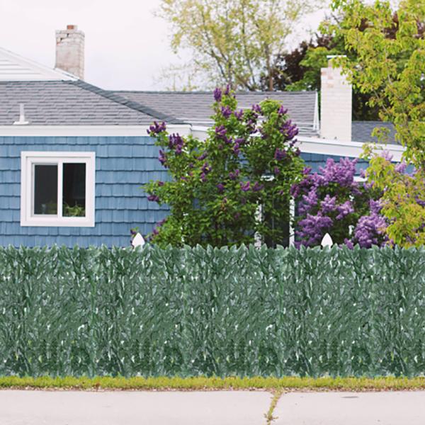 3m Artificial Hedge Fake Ivy Leaf Garden Fence Privacy Screening Roll Wall Panel