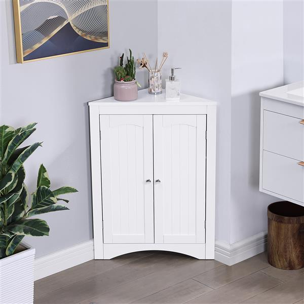 sideboard cabinet,corner cabinet,Bathroom Floor Corner Cabinet with Doors and Shelves, Kitchen, Living Room,Free Standing Storage Cabinet for Bathroom