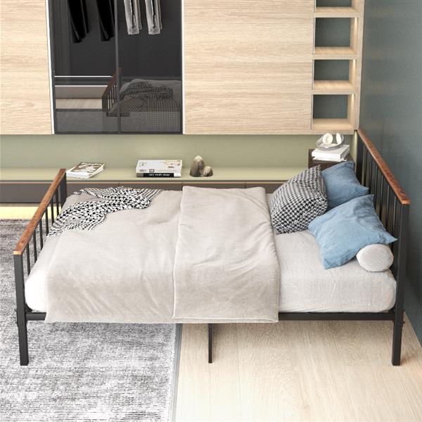 Metal Platform Bed frame with Headboard and Footboard,Sturdy Metal Frame, No Box Spring Needed(Full)