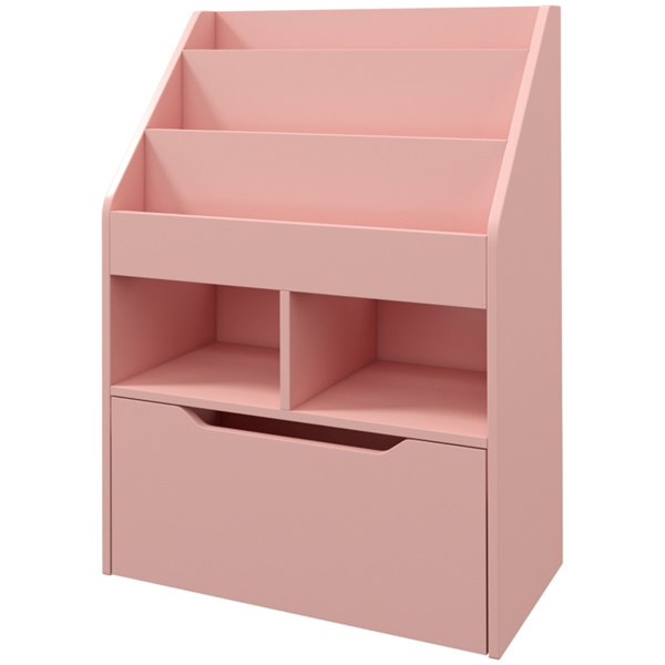 Kids Shelf Book/Storage Cabinet-Pink