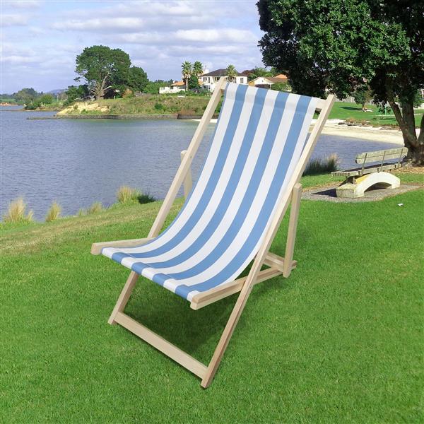 BEACH CHAIR  stripe- folding chaise lounge chair