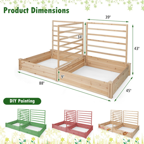 Garden bed outdoor planting box