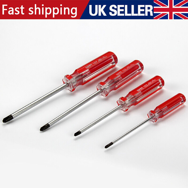 4X 3/4/5/6mm Y-shaped Tri-wing Screwdriver Nonslip Grip Steel Black Magnetic