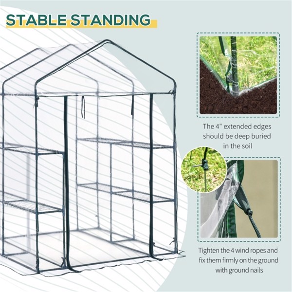 Mini Walk-in Greenhouse ( Amazon Shipping)（Prohibited by WalMart）