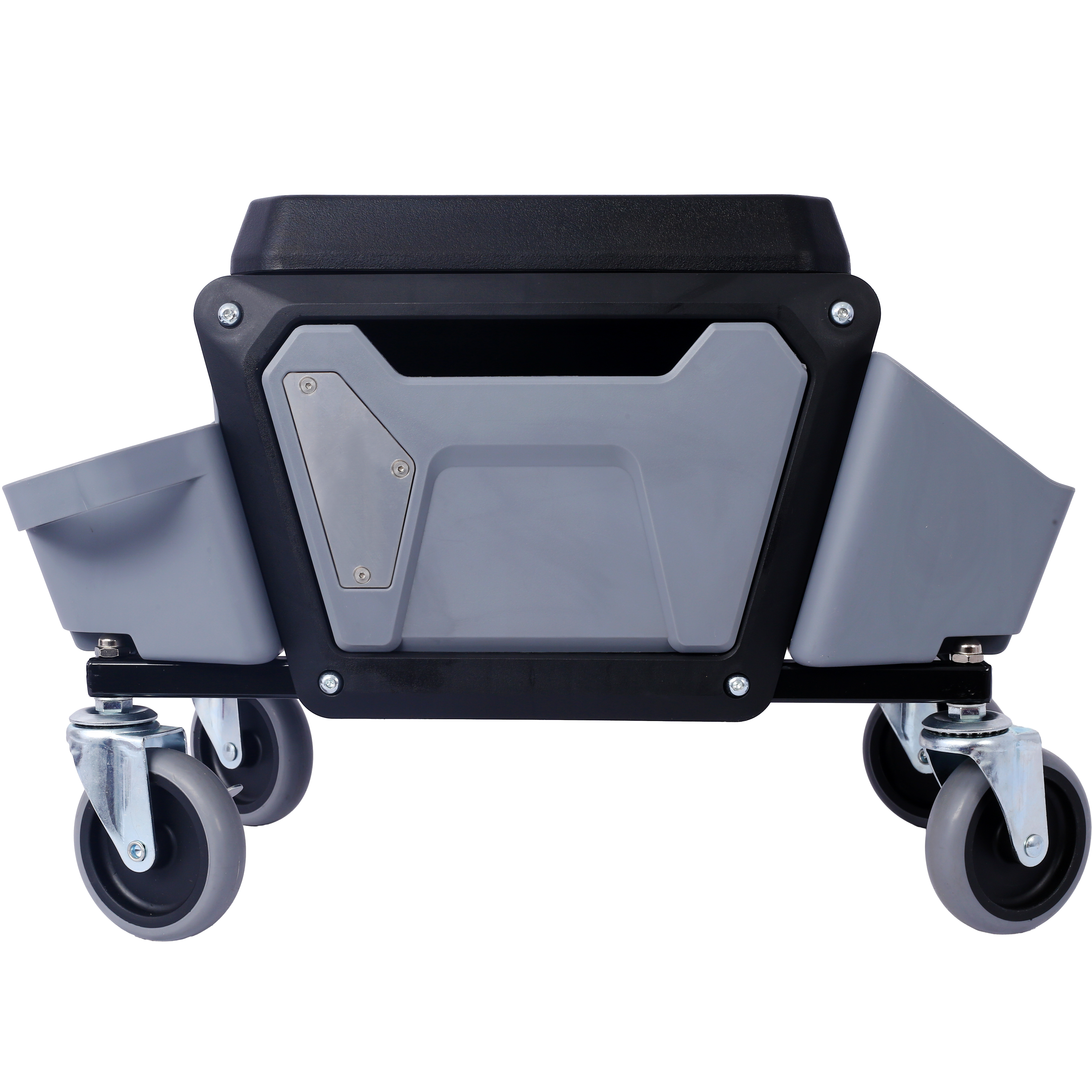 Heavy Duty Mechanic Stool with 330lbs Load Capability, Garage Stool with Wheels view 2