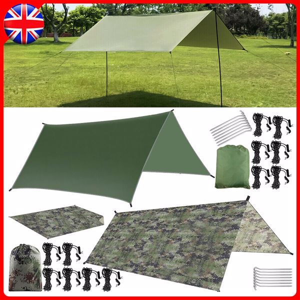 Camping Hammock With Mosquito Net And Tent Tarp Fly Rain Shelter Hiking Outdoor