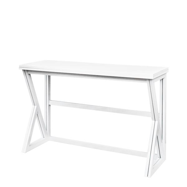 Winsome Wood Drop Leaf High Table, white