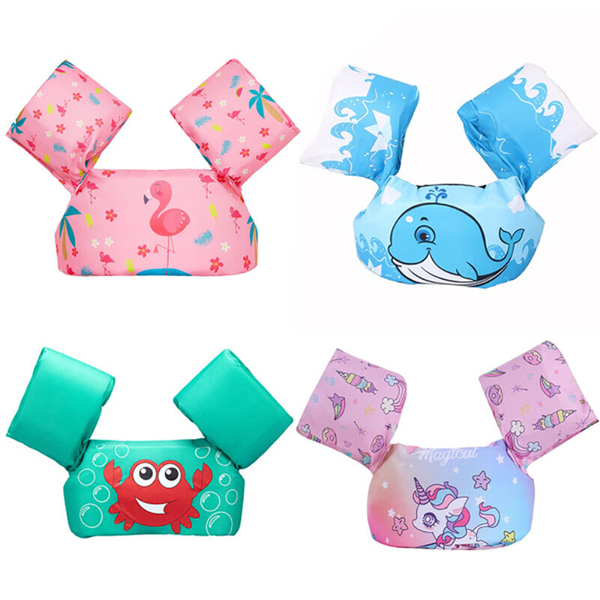 Arm Bands Kids Swim Vest Float Swim Buoyancy Aid Baby Life Jacket for 2-6 Years