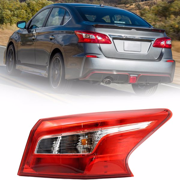 Tail Light Assembly Fit for Nissan Sentra 2016 2017 2018 LED Tail Light Brake Lamp Assembly Outer Right Passenger Side 265503YU0A NI2805108