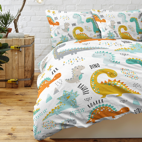 3Pcs Dinosaur Twin soft Duvet Cover set for Comforter bedding Cover for Home Bedroom Gift