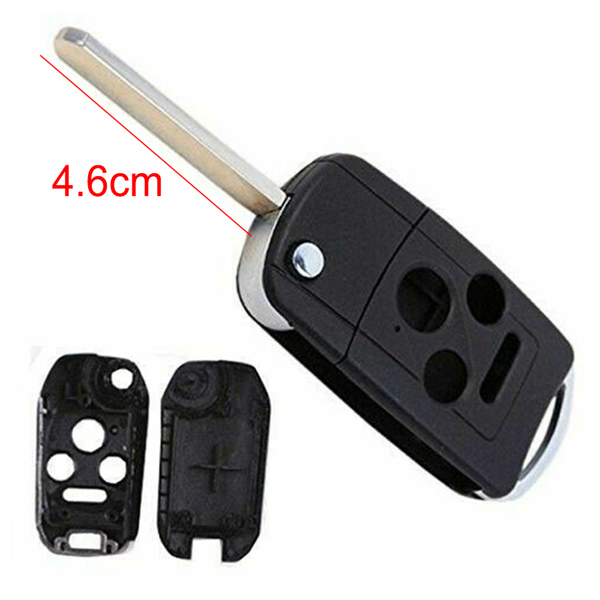 Key Shell Remote Case Fob for Honda Accord Civic CRV Polit Fit 3+1 Button