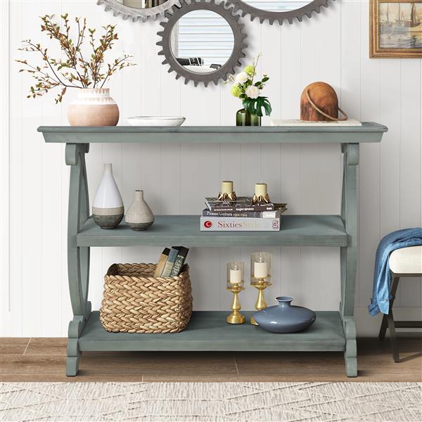 Newport Console Table For Living Room,Kitchen,Entyway(Antique Light Green)