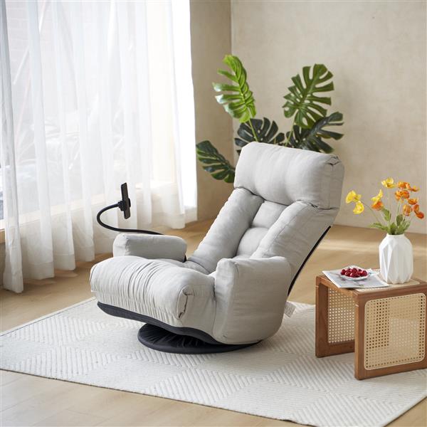 Adjustable head and waist, game chair, lounge chair in the living room, 360 degree rotatable sofa chair,Rotatable seat Leisure Chair deck chair