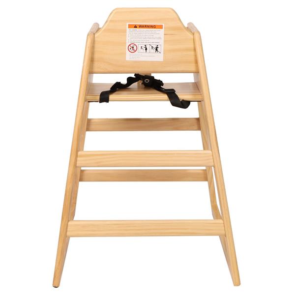 Wooden Double Solid Wood Feeding, Eat & Grow Portable High, Easy to Clean Baby Booster Chair in Natural Finish