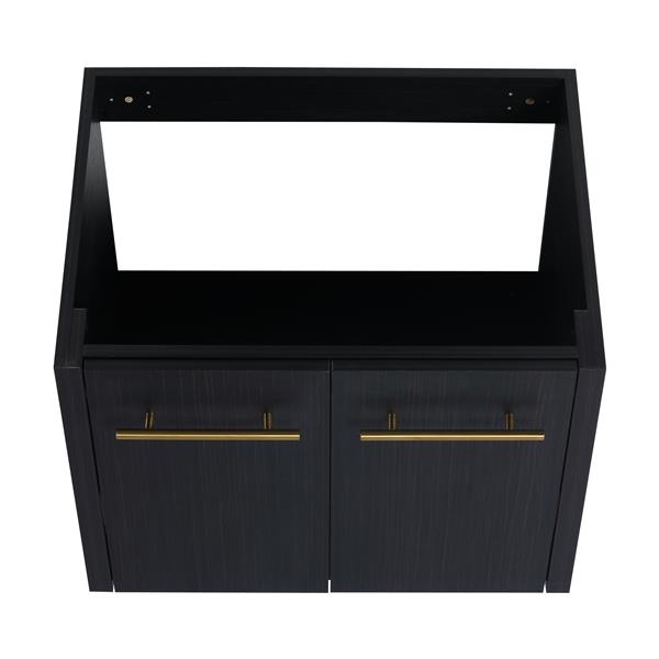 24 Inch Wall-mounted Bathroom Vanity (Only the Cabinet Body, No Top Sink)-BVB09124BCT