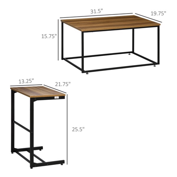 Top Coffee Table-white ( Amazon Shipping)（Prohibited by WalMart）