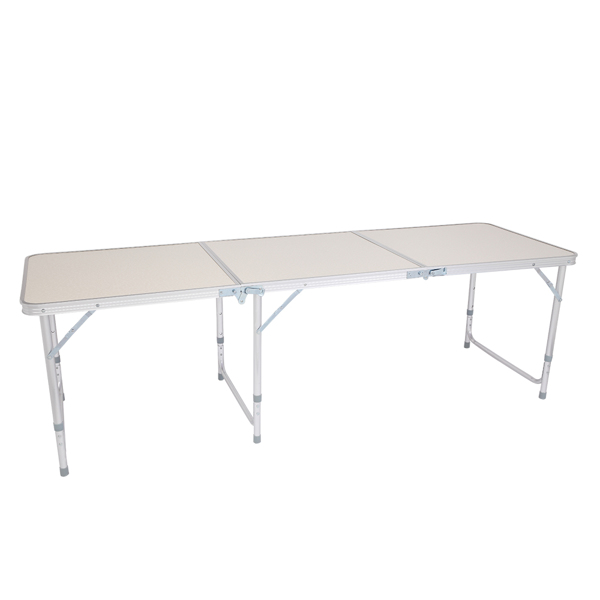 180 x 60 x 70cm Home Use Aluminum Alloy Folding Table White