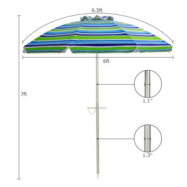 6.5 Feet Beach Umbrella 