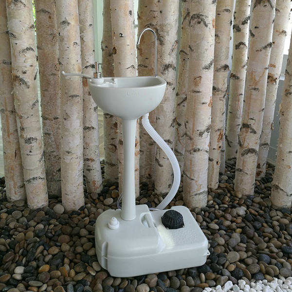 CHH-7701 Portable Removable Outdoor Wash Basin White