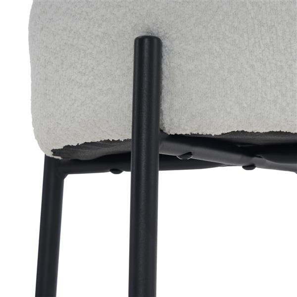 30" Tall, Round High Bar Stools, Set of 2 - Contemporary upholstered dining stools for kitchens, coffee shops and bar stores - Includes sturdy hardware support legs