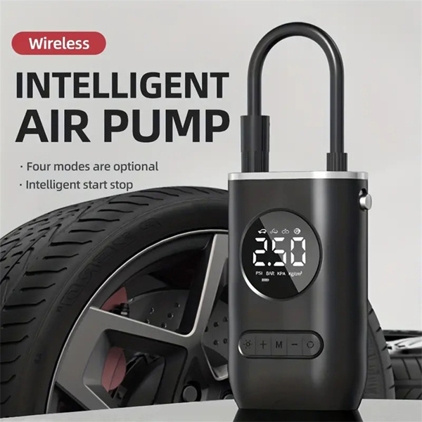 1 Set Car Charging Dual-use Mini Portable Tire Inflator Suitable for Bicycles, Electric Cars, Cars