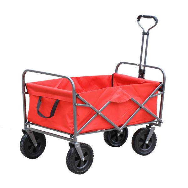 Outdoor Garden Multipurpose Micro Collapsible Beach Trolley Cart Camping Folding Wagon