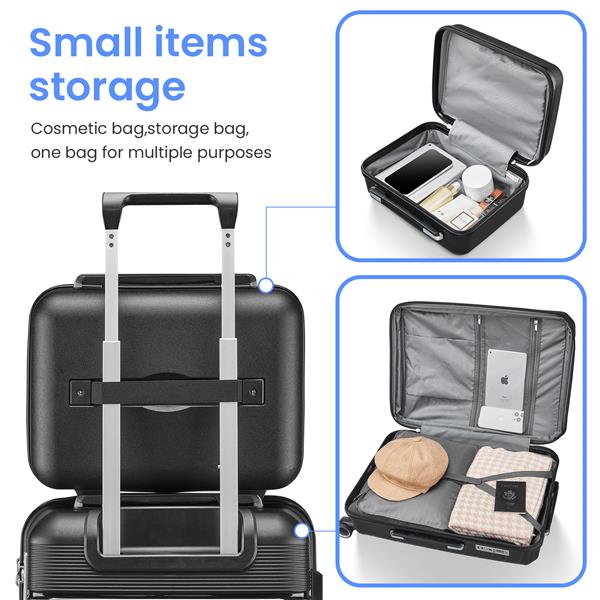 Luggage Sets 4 Piece(14/20/24/28) PP Lightweight & Durable Expandable suitcase