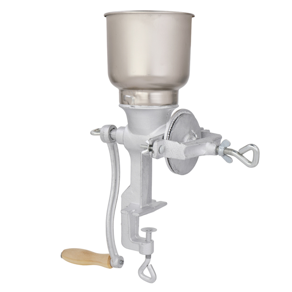 500# Home Use Hand Cranking Operation Grain Grinder Silver