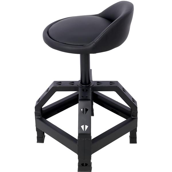 Pneumatic 360 Degree Swivel Stool, Mechanics Rolling Creeper Seat, Heavy Duty  Mechanics Stool,black