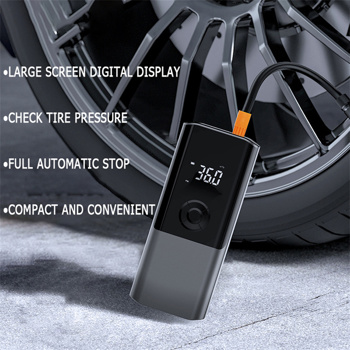 Portable Full Touch Screen Car Air Pump Wireless Tire Inflatable Pump Inflator Air Compressor Pump with LED Lighting for Car/Motorcycle/Bicycle/Balls