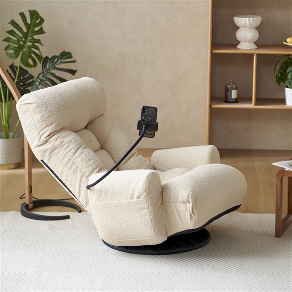 Adjustable head and waist, game chair, lounge chair in the living room, 360 degree rotatable sofa chair,Rotatable seat Leisure Chair deck chair