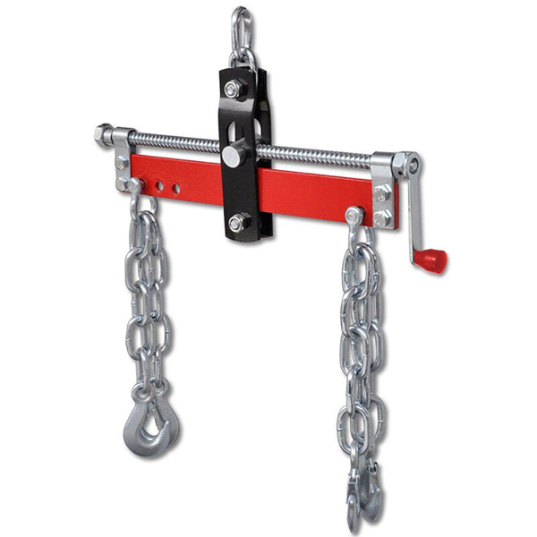 2000lb 900kg Engine Crane Hoist Lift Leveller Chain Load Garage Loading Balancer