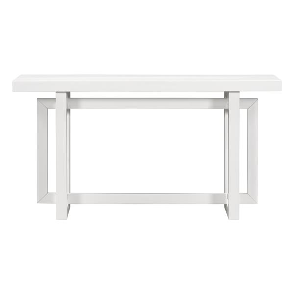 Contemporary Console Table with Wood Top, Extra Long Entryway Table for Entryway, Hallway, Living Room, Foyer, Corridor