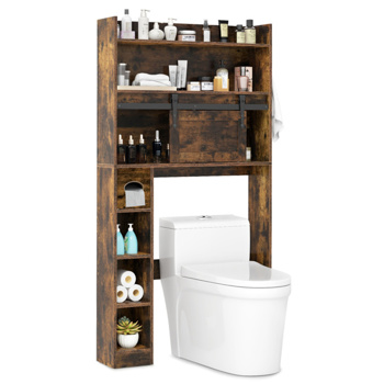 Toilet Storage Cabinet Brown