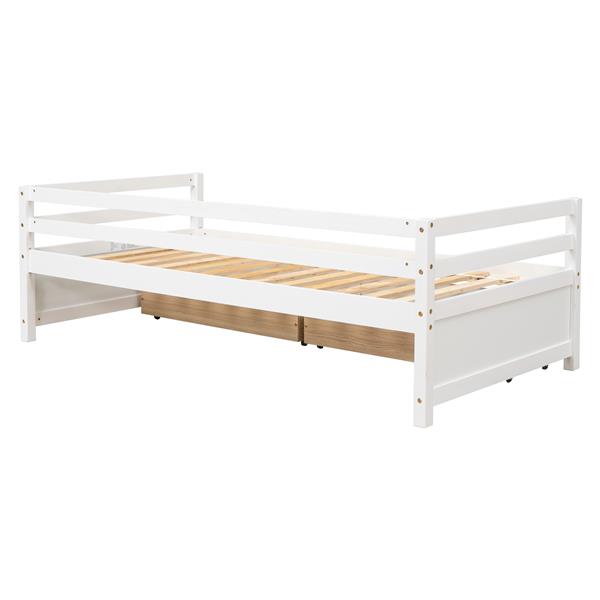 Daybed with two Storage Drawers ,White