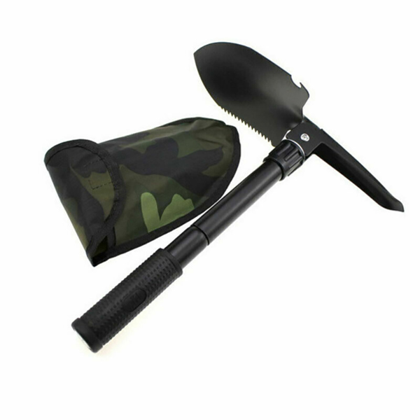 Multifunction Portable Mini Folding Shovel Outdoor Camping Spade Compass UK