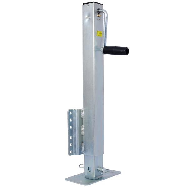 Heavy Duty Trailer Jack, Fixed Mount Jack w/Drop Leg, 28.6 in. of Lift, Max Load 2,500 Lbs