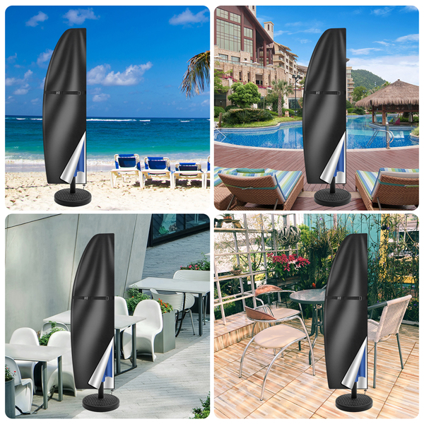 265 Garden Parasol Cover Patio Umbrella Heavy Duty Waterproof Furniture Protector