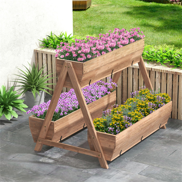 44" Wooden elevated garden bed