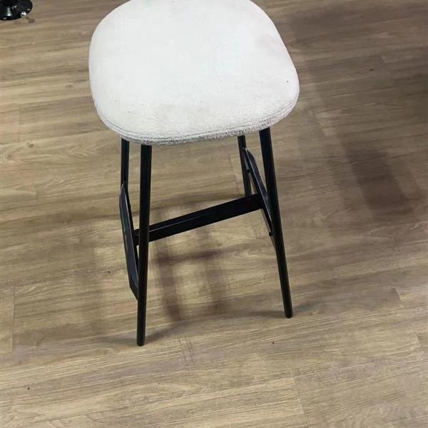 Modern Set of 2 Bar Stools Comfortable & Stylish Counter Height and Bar Height Bar Stools,Soft Fabric Upholstered, Backless for Kitchen, Dining Room Bar Chairs