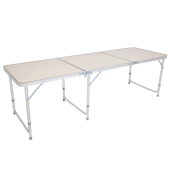 180 x 60 x 70cm Home Use Aluminum Alloy Folding Table White