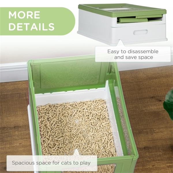 Fully Enclosed Cat Litter Box