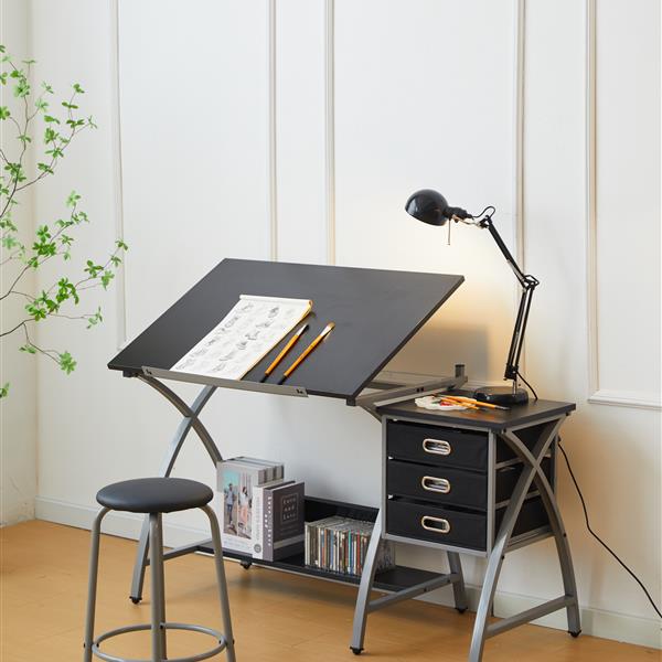 drafting table sliver with stool