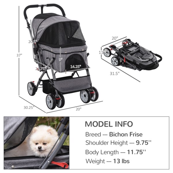 Dog Stroller /small animal cage/Pet cages  ( Amazon Shipping)（Prohibited by WalMart）